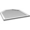 Ekena Millwork Octagonal Top Surface Mount PVC Gable Vent w/ 2"W x 1-1/2"P Brickmould Frame, 30"W x 32"H GVPOT30X3202SN - alternate 4